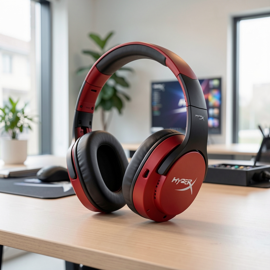 HyperX Cloud Alpha Wireless gaming slušalice crveno crna boja sa DTS Headphone X prostornim zvukom i 300 sati baterije