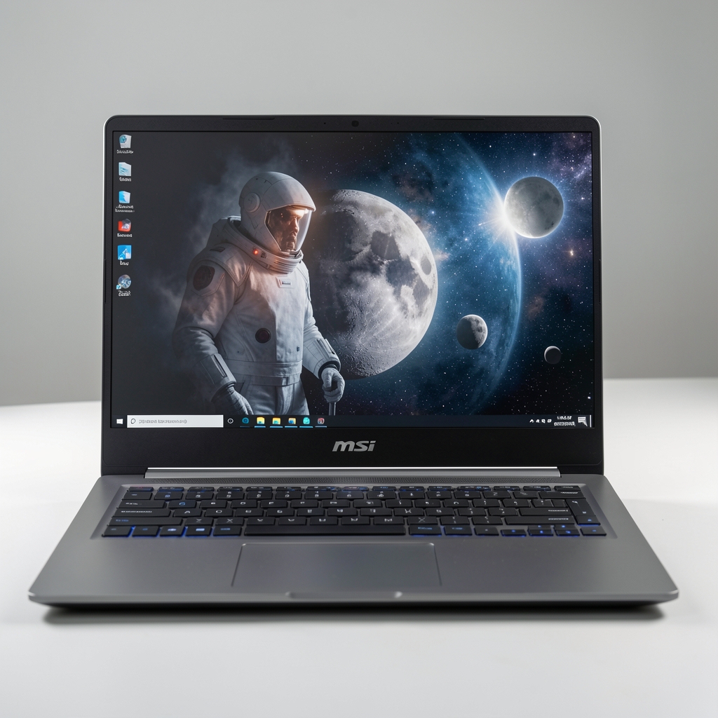 MSI Creator Z16 HX Studio laptop u lunar siva boji sa OLED ekranom namenjen kreativcima i dizajnerima