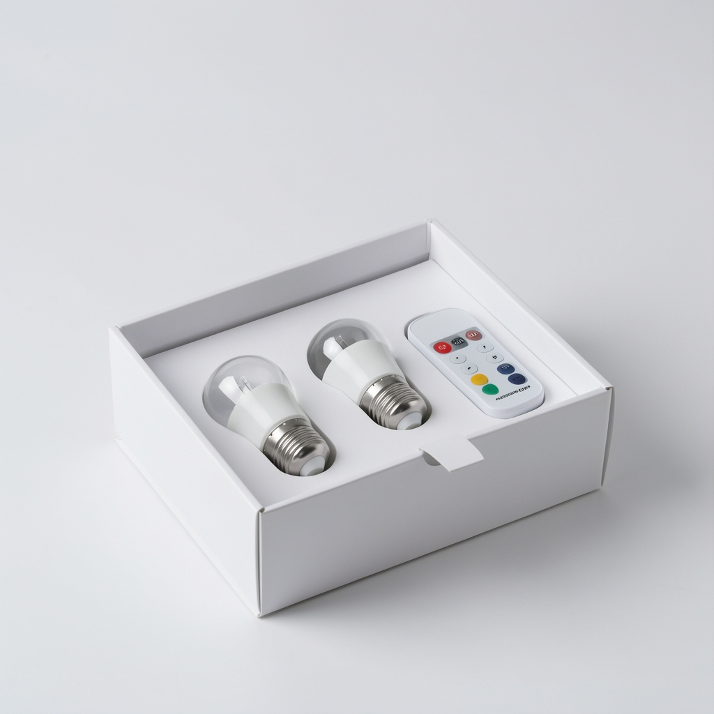 Philips Hue White And Color Ambiance Starter Kit sa tri E27 sijalice u beloj kuti i Hue Bridge kontrolerom na svetloj pozadini
