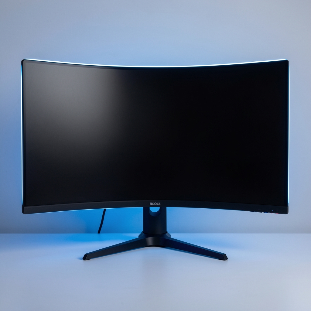Samsung Odyssey G9 49 inča super ultrawide zakrivljeni gaming monitor crna boja sa neon plavim RGB osvetljenjem